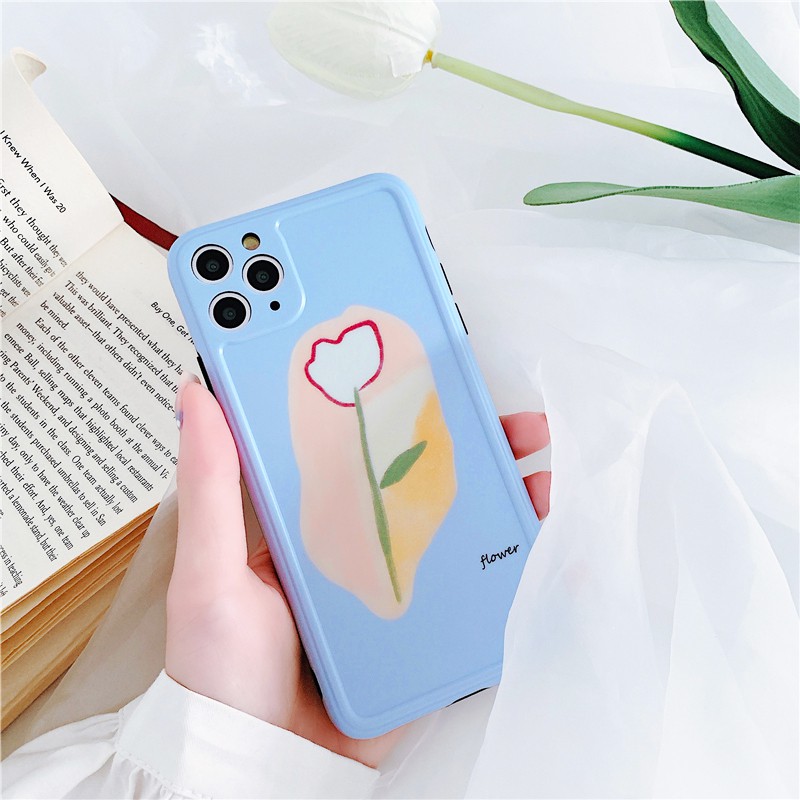 Ốp lưng iphone Hoa hồng IMD dày dặn viền nổi 5/5s/6/6plus/6s/6splus/7/7plus/8/8plus/x/xr/xs/11/12/pro/max/plus/promax | BigBuy360 - bigbuy360.vn