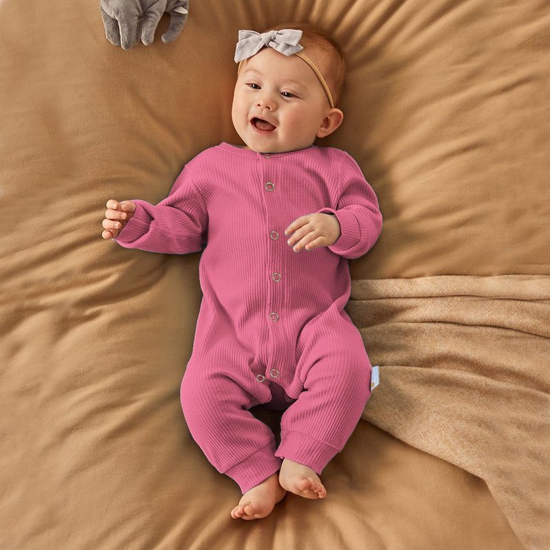 [HÀNG CAO CẤP] Body dài tay cho bé chất Len Tăm màu Be siêu mềm mịn ấm áp, mẫu Quần áo trẻ em sơ sinh từ 0-12 tháng tuổi