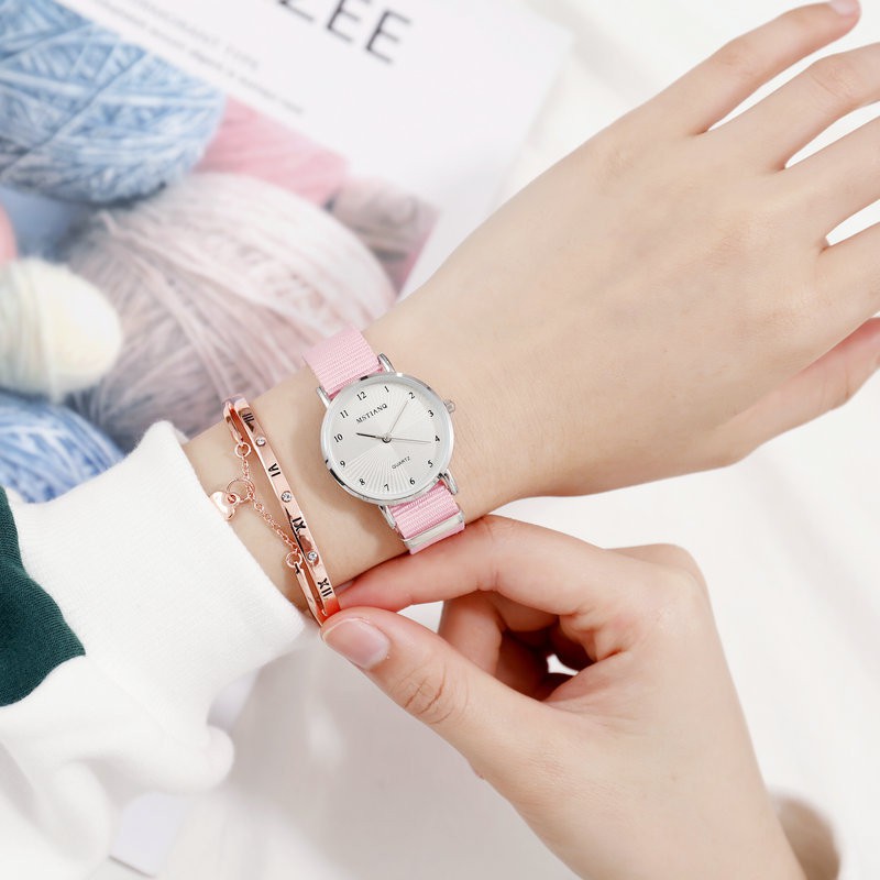 ĐỒNG HỒ NỮ DÂY VẢI DÙ MSTIANQ MẶT LA MÃ PKTT17 PHONG CÁCH HÀN QUỐC | BigBuy360 - bigbuy360.vn