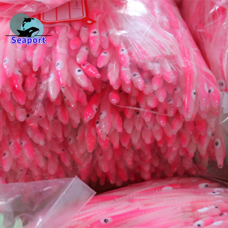 10 Mồi Câu Cá Giả Hình Con Mực Mềm 3inch