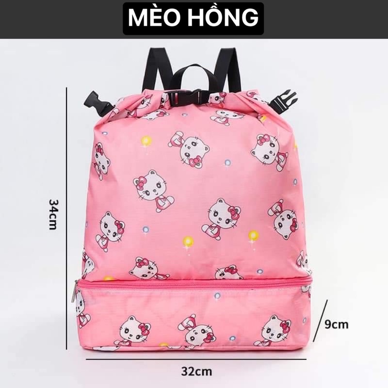 Balo đi biển, túi đi bơi chống nước tiện dụng, có ngăn để đồ ướt
