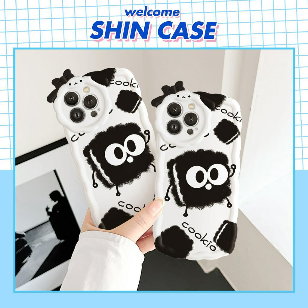 Ốp lưng iphone nơ lượn sóng Black Cookie 6/6plus/6s/6splus/7/7plus/8/8plus/x/xs/11/12/13/14/pro/max/promax/plus/shin
