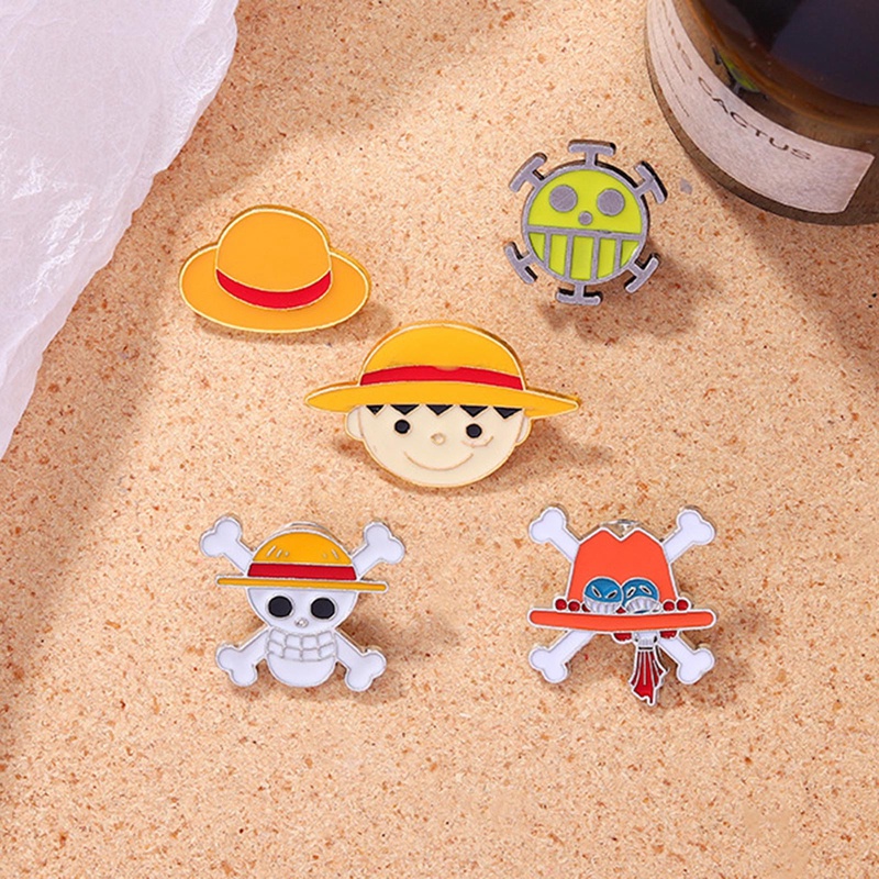 Ghim Cài Áo Hình Nhân Vật Trong One Piece☠1 Trâm Cài Áo Cosplay Nhân Vật Anime