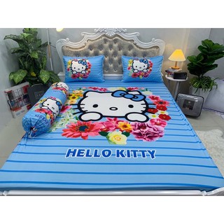 Ga gối thun lạnh 5D cao cấp mẫu bé kitty