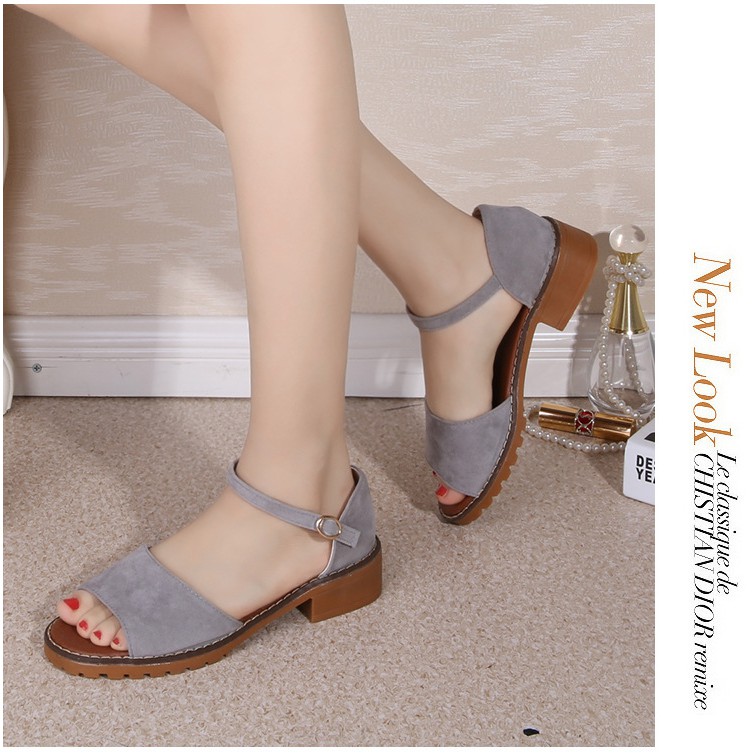 Giày sandal quai ngang đế chiến binh-Camlyn