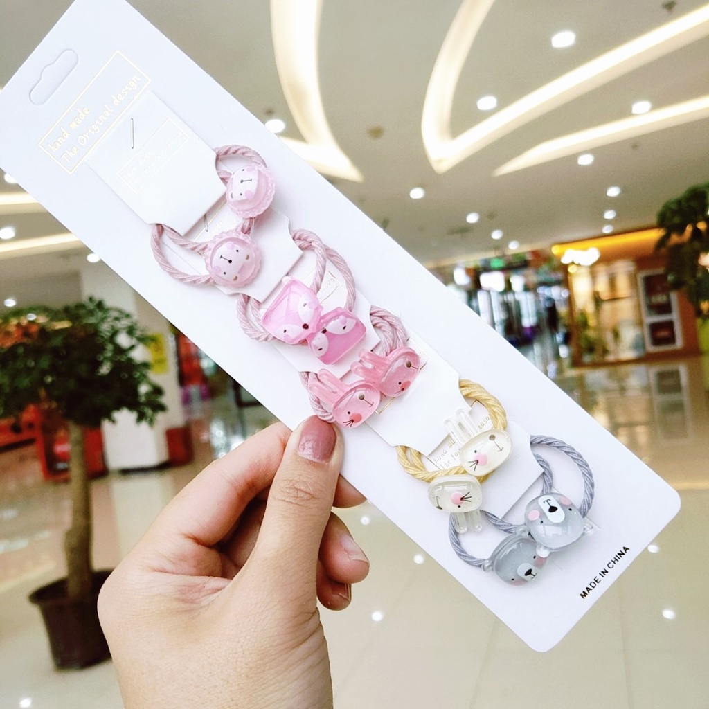 Dây chun set 10 chiếc xinh xắn phong cách Hàn Quốc cho bé yêu