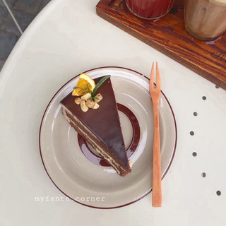 Dĩa gỗ nhãn xuất khẩu 15x2cm