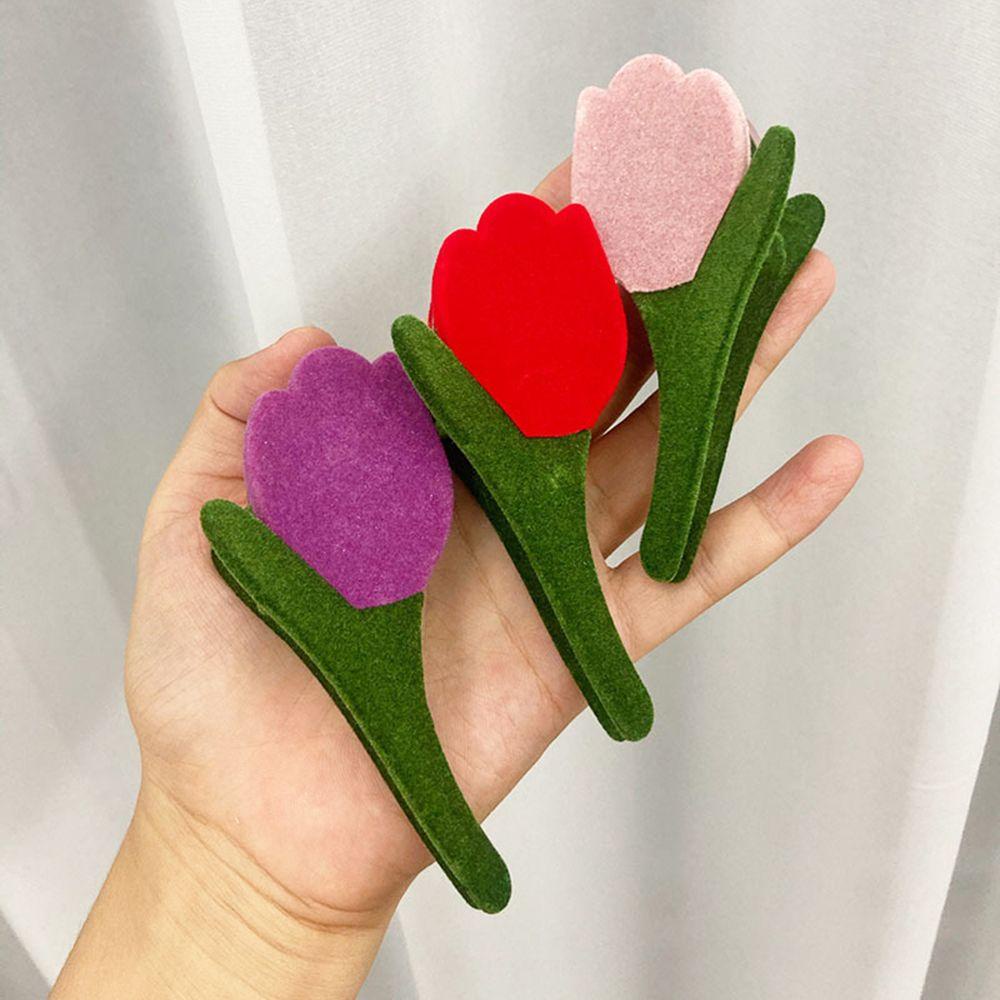 Kẹp Tóc Càng Cua Hình Hoa Tulip Chất Liệu Cao Cấp Thời Trang Thu Đông Cho Nữ
