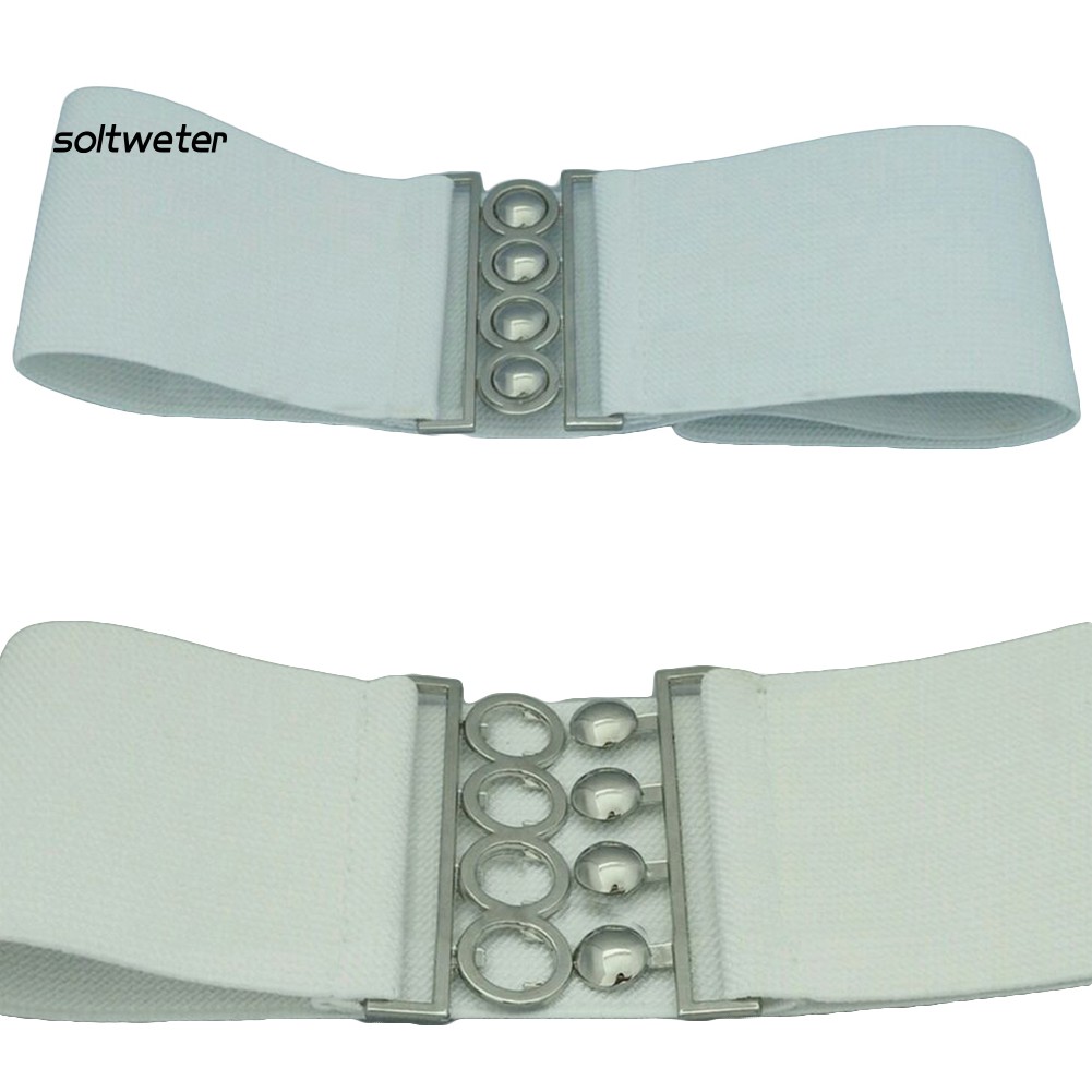 Thắt Lưng Co Giãn Khóa Kim Loại Thời Trang Cho Nữ