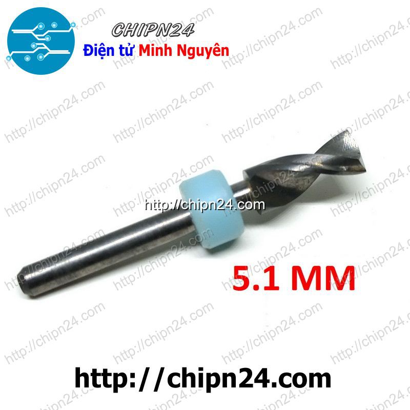 [1 CÂY] Mũi khoan mạch in CNC 5.1mm