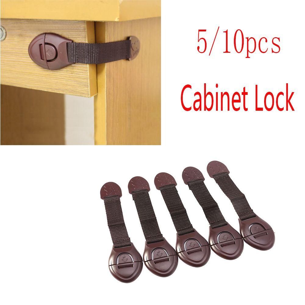 Set 5 / 10 Chốt Khóa Cửa Tủ An Toàn Cho Bé