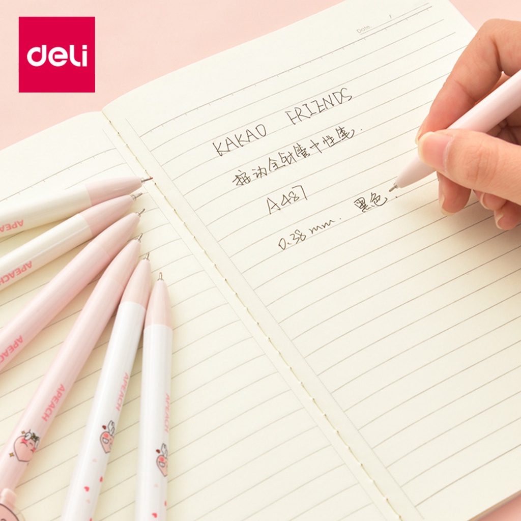 BÚT MỰC GEL KAKAO FRIENDS DELI - NGÒI 0.38MM - A487