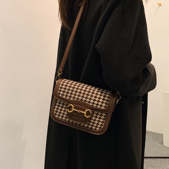 Túi Xách Nữ Linh Store Túi Đeo Chéo Hà Hồ Sang Chảnh Thời Trang Hot Trend Vân Caro