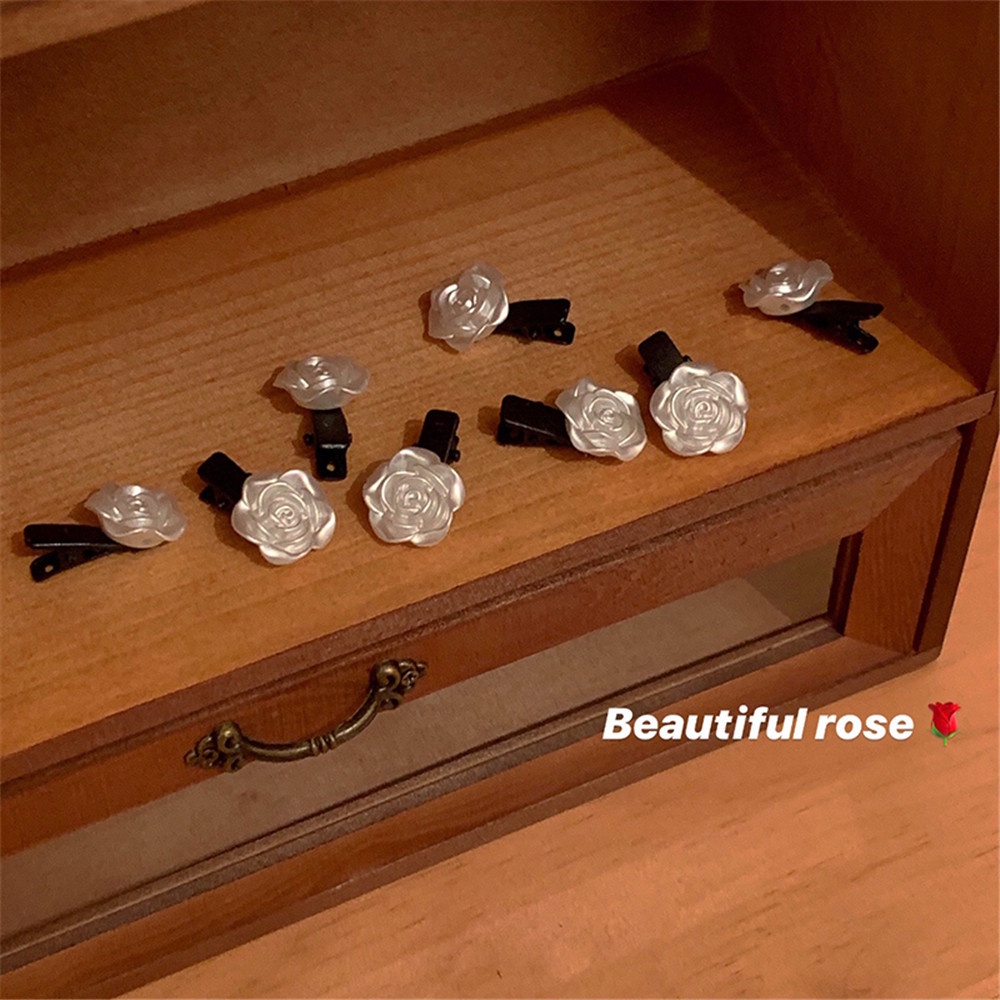 Set 1/5 Kẹp Tóc Hình Hoa Trà / Trái Tim Đáng Yêu Cho Nữ