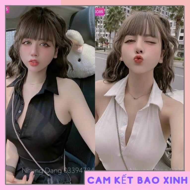 ÁO CROPTOP BA LỖ CỔ BẺ ẢNH THẬT TRẢI SÀN A5 [Hàng Siêu Cấp]