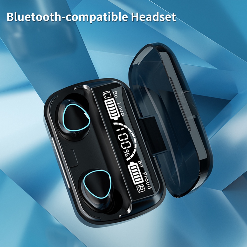 Tai Nghe Không Dây M10 Chống Thấm Nước Màn Hình Cảm Ứng Bluetooth 5.1