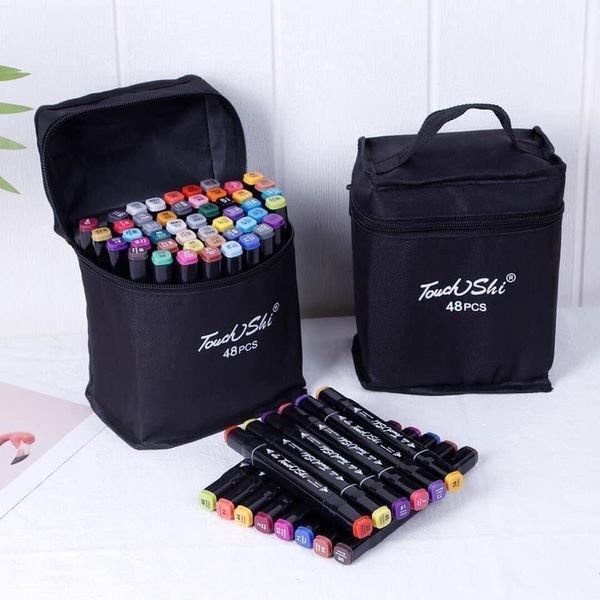 Set 48 cây bút dạ kèm túi đựng