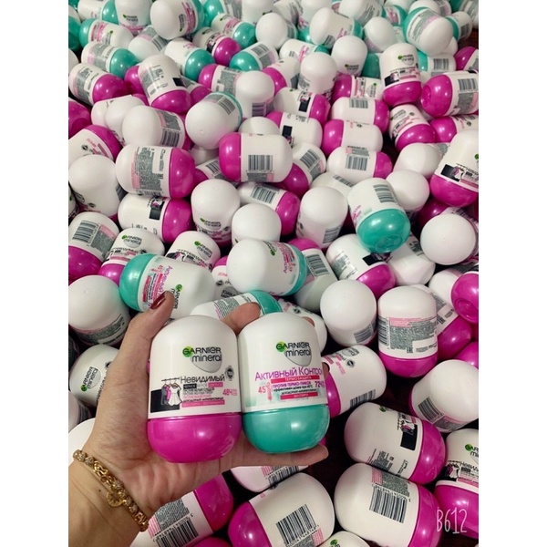 Lăn trứng Garnier Mineral ngăn mồ hôi và giảm mùi cơ thể 48h (hàng Nga)