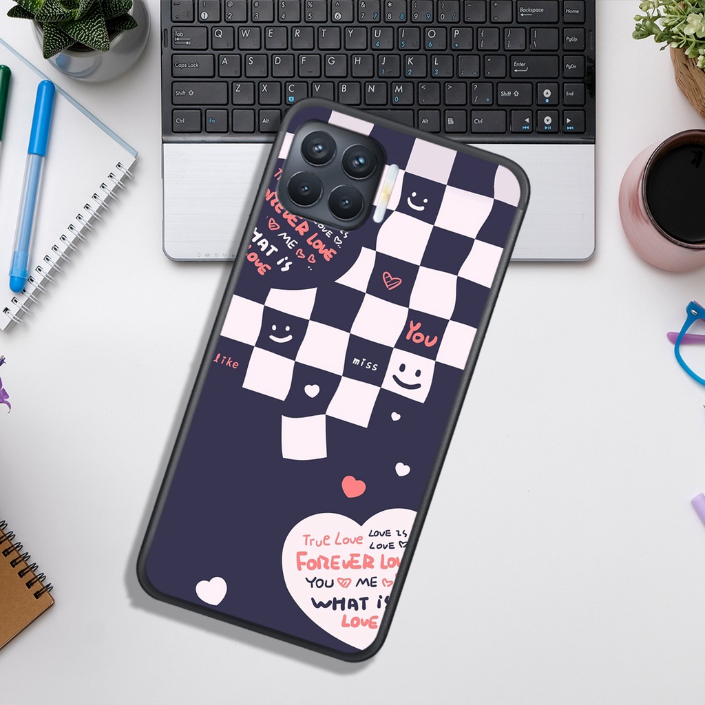 Ốp Lưng OPPO A73 - A93 , In Hình &quot;Black Heart&quot; Phong Cách Đẹp.