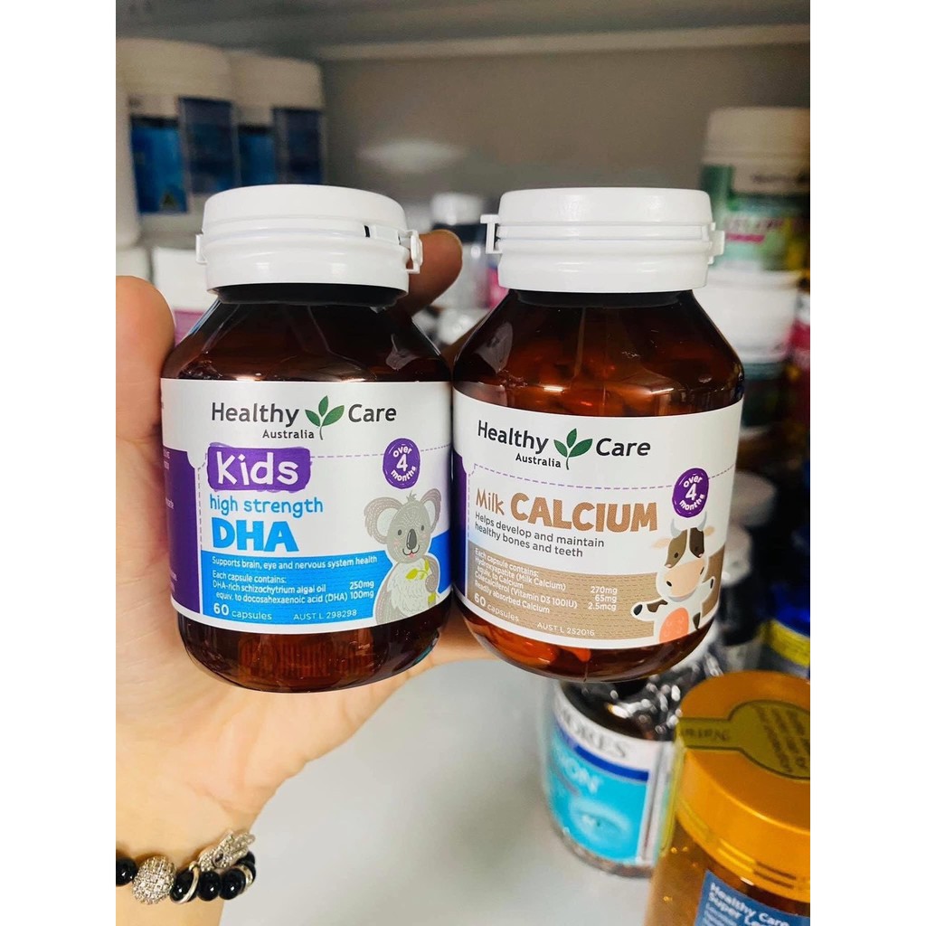 Combo kẹo dẻo hình cá Healthy care bổ sung DHA & canxi cho bé yêu.