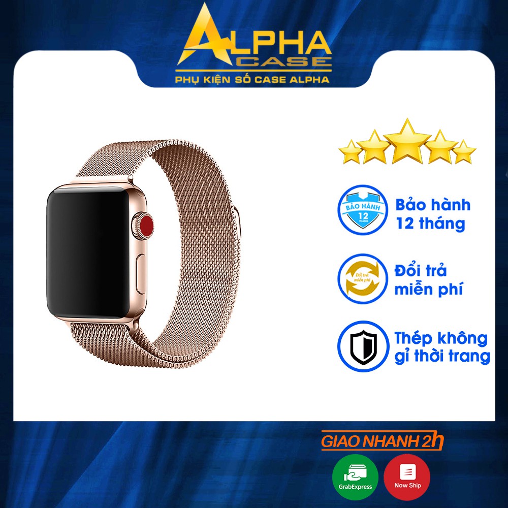 Dây đeo Apple Watch thép không gỉ, khóa nam châm dành cho apple watch series 5/4/3/2/1