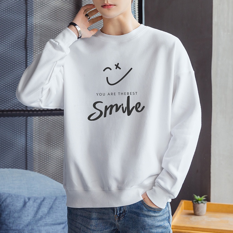 Áo nỉ tay dài cổ tròn cho nam size M-4XL