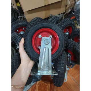 BỘ 2 BÁNH XE ĐẨY HÀNG 200mm CỐ ĐỊNH chịu tải 500kg