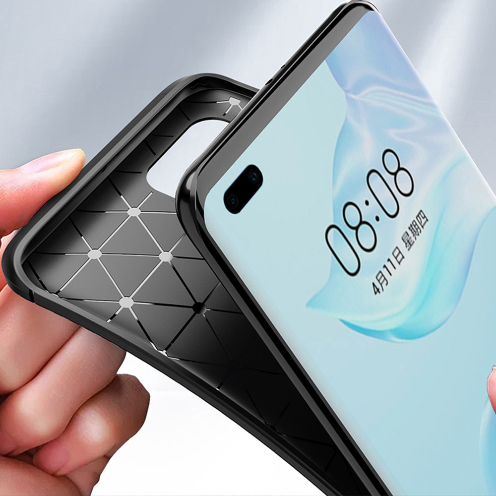 Ốp lưng sợi carbon cho Huawei P40 Pro+ P40 Pro Plus