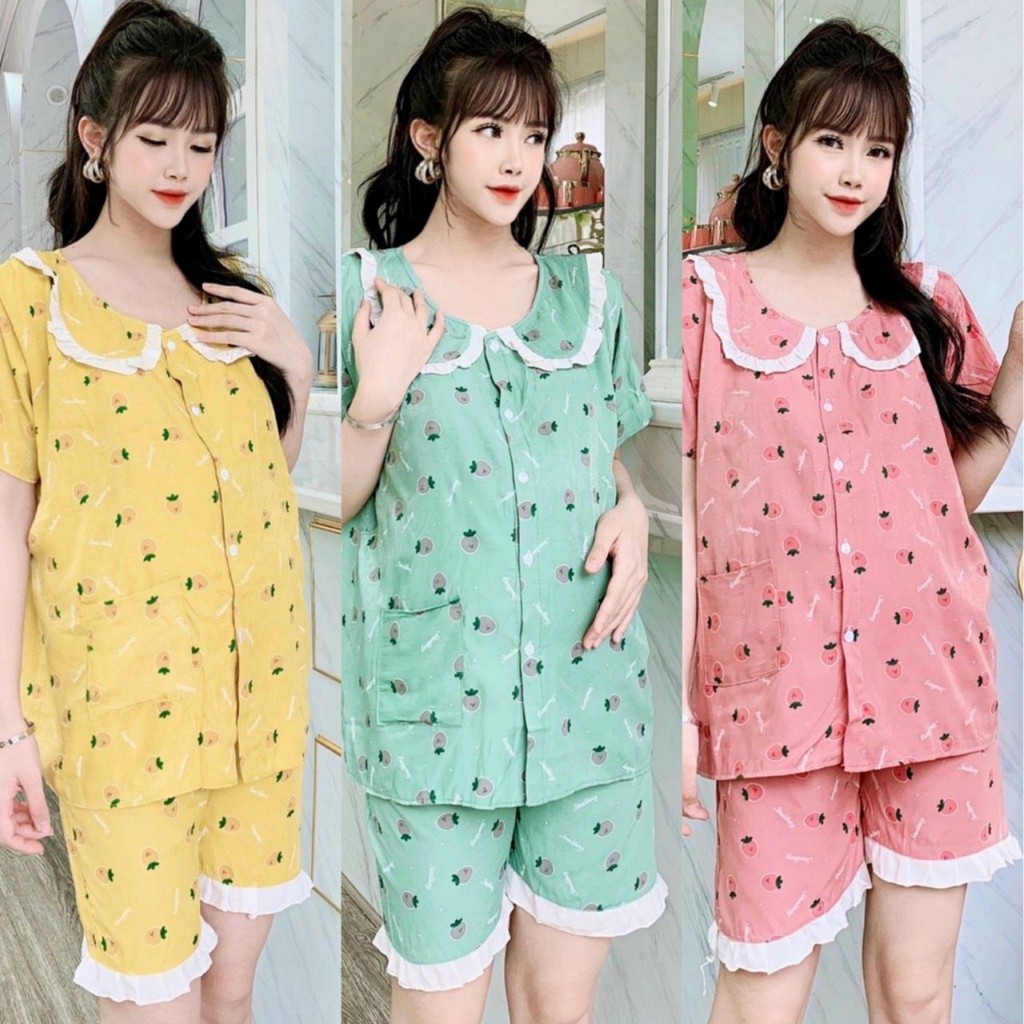 Bộ đồ bầu LỬNG chất đũi mát mẻ, thoáng mát nhiều màu sắc họa tiết cute BĐ829