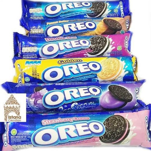 BÁNH OREO 137g đủ 4 vị ( vị chocolate, strawberry, vanilla, bluberry ice cream)