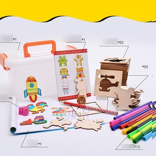 Khuôn tập vẽ tranh bằng gỗ