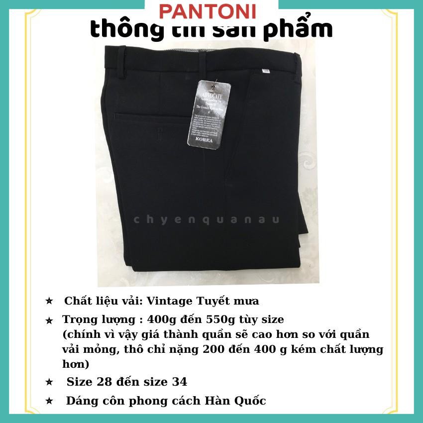Quần tây nam Korean cao cấp chất vải tuyết mưa, co giãn 4 chiều Hàn dáng ôm body chống nhăn tuyệt đối | BigBuy360 - bigbuy360.vn