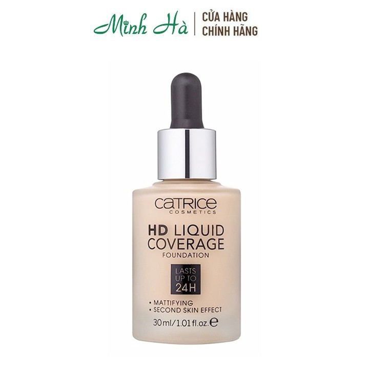 Kem nền Catrice HD Liquid Coverage Foundation 30ml - mỹ phẩm MINH HÀ cosmetics