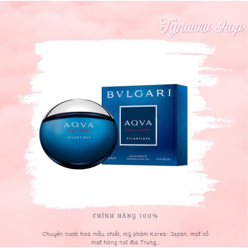 ꋖ ⚔ Bvlgari Aqva Pour Homme Nước hoa nam xanh lá lịch lãm 100ML 𝐓𝐲𝐧𝐚𝐰𝐰