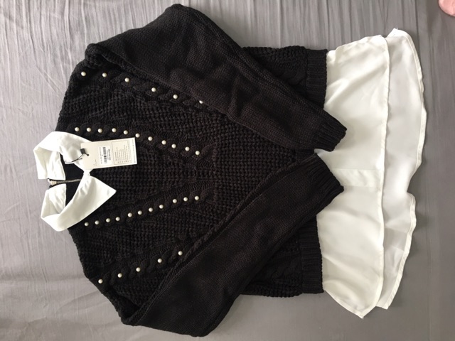 Áo len phối sơ mi Adore dress