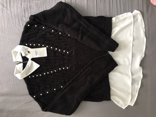 Áo len phối sơ mi Adore dress