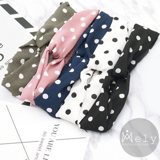Băng đô turban chấm bi nhiều màu - mely 901