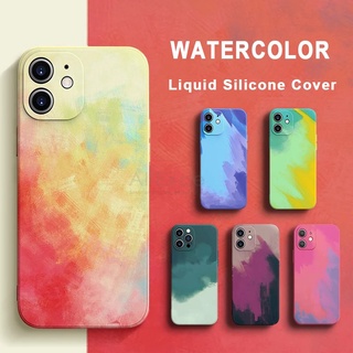 Ốp lưng Thời Trang Dành Cho compatible for iPhone 11 Pro X Xr Xs Max 7 8 Plus SE 2020 Watercolor Case