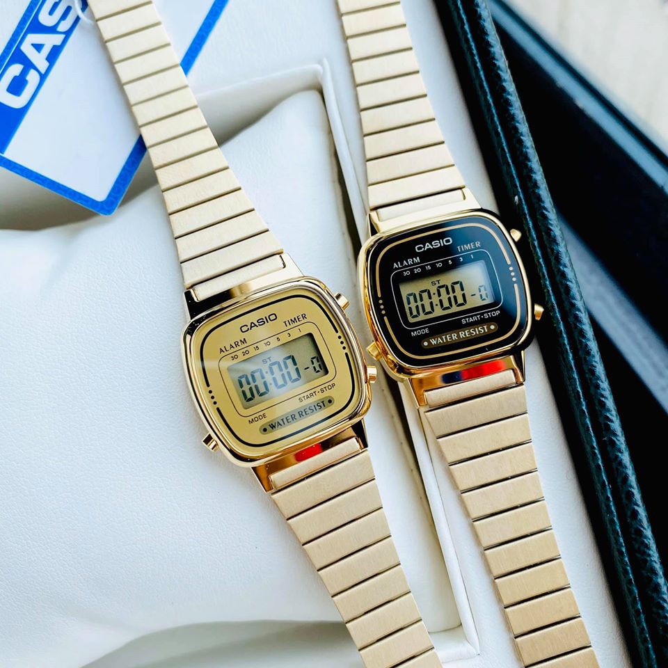 Đồng hồ Casio Nữ La670 Gold - Hàng chính hãng - Full Box - tem tag Bảo hành 1 năm
