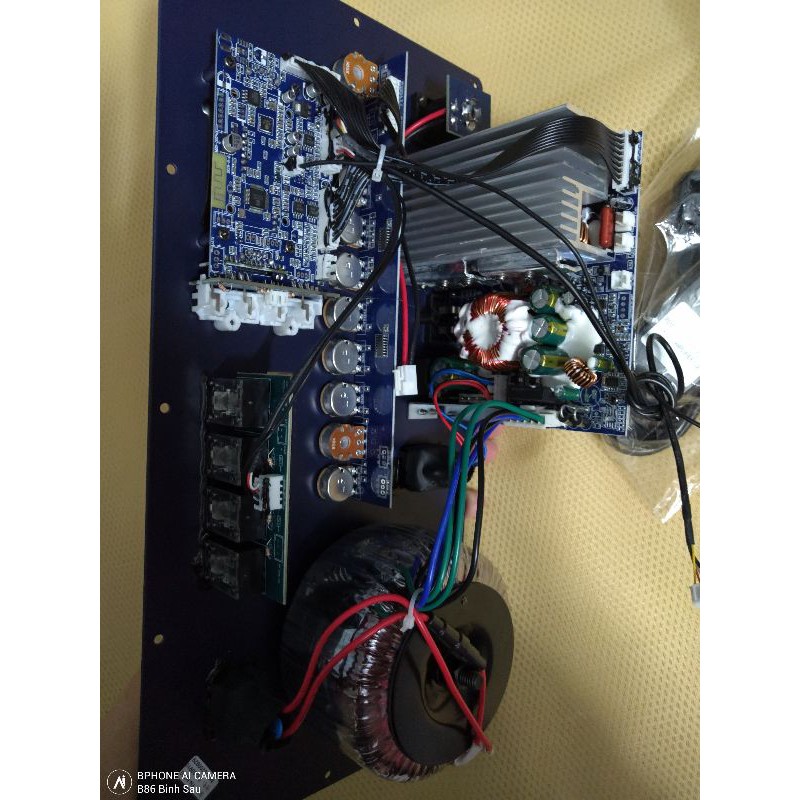 Mạch loa kéo cao cấp 5 tấc đơn 4 tấc đôi có reverb mẫu nằm ngang