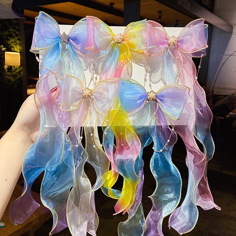 Kẹp Tóc Nơ Xinh Xắn Cho Bé Gái