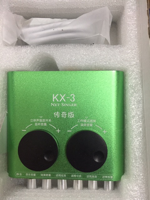 [Mã 159ELSALE hoàn 7% đơn 300K] Sound card thu âm KX-3