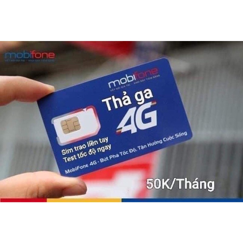 Sim MOBIFONE 4G DIP50 C50N S50 C90N VDATA5 1 tỷ Gb tốc độ cao