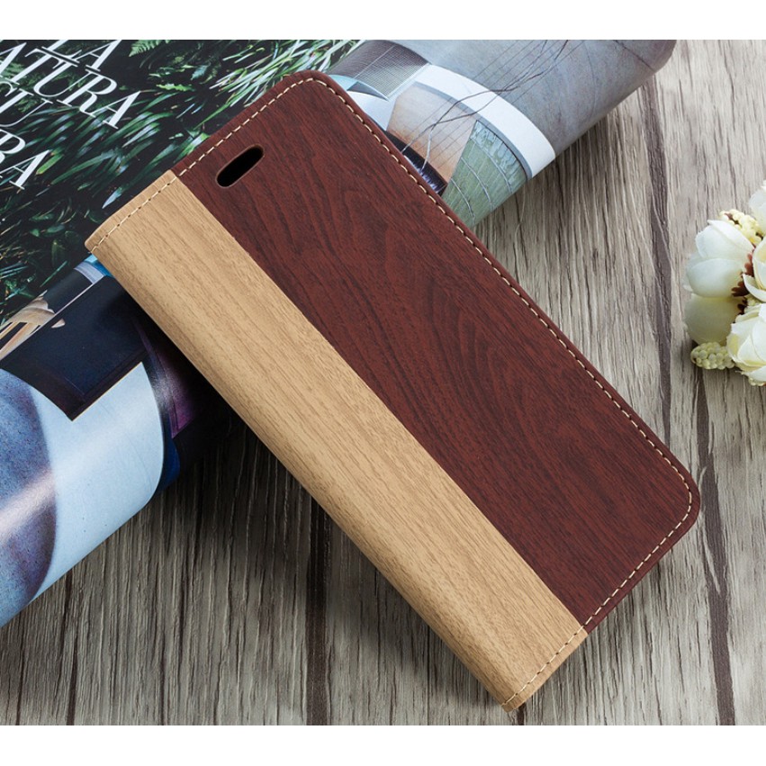 Bao da iphone 7 plus/8 plus vân gỗ | BigBuy360 - bigbuy360.vn