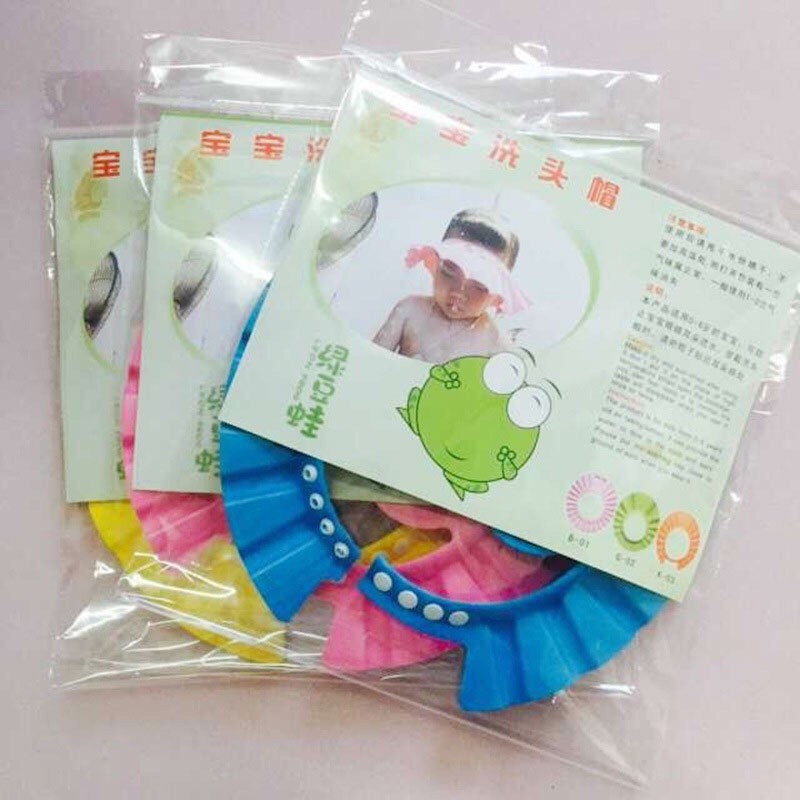 Mũ gội đầu chắn nước có vành che tai cho bé DD154