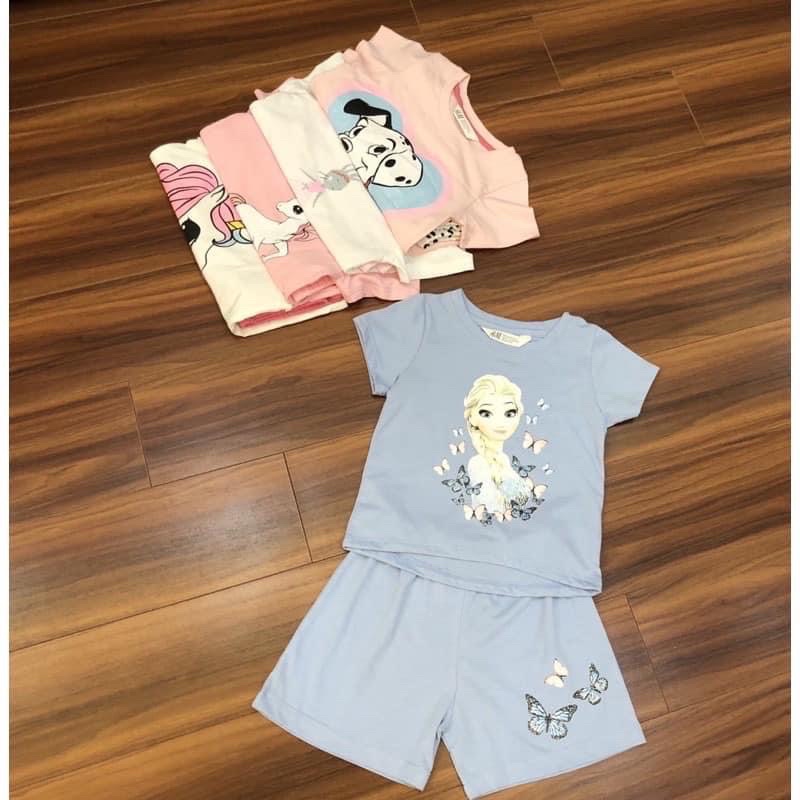 Bộ cotton bé gái HM Đại