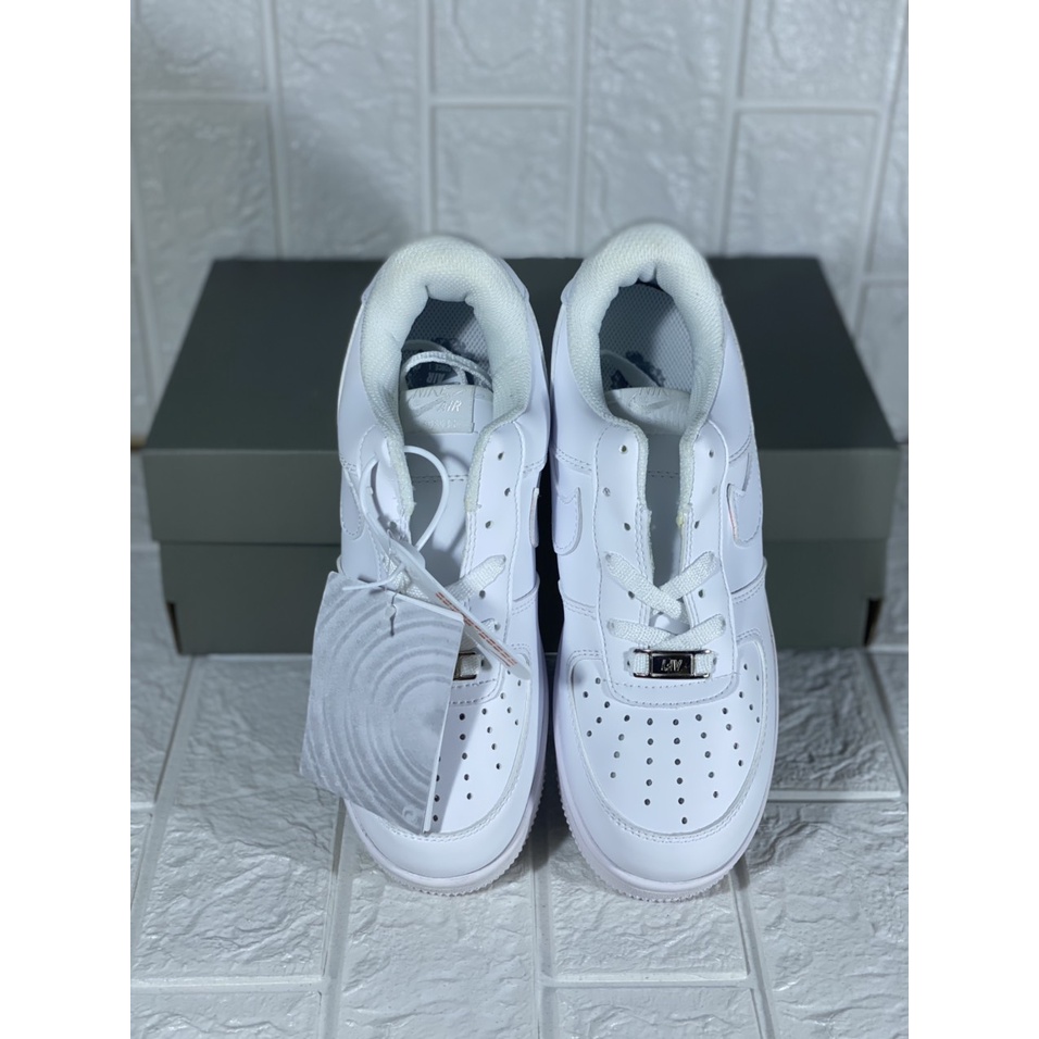 Giày thể thao trắng viền trắng sneaker cho cả nam và nữ, giày thể thao tăng chiều cao full box tặng kèm giây giày