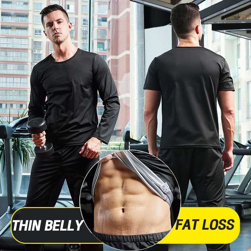Áo tay ngắn/ dài + quần xông hơi giảm cân cho nam có bán lẻ áo