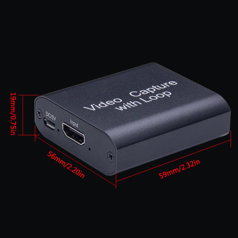 Thẻ Ghi Video Trực Tiếp HDMIto USB Type-C Grabber + Loop