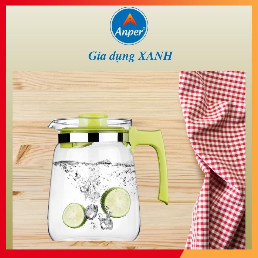 Bình Nước Thủy Tinh Green Apple 1,3 Lít  Cao Cấp Sang Trọng !